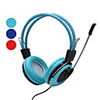 Extra Bass Compact Stereo Headphones with Remote Volume Control and Microphone (Assorted Colors)