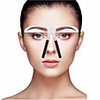 Eyebrow Stencil Professional Level Makeup 1 pcs Stainless Steel Eyebrow / Face Portable / Universal Cosmetic Grooming Supplies