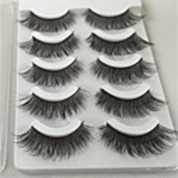 Eyelash Extensions 10 pcs Natural Curly Fiber Practice Crisscross Natural Long - Makeup Daily Makeup Halloween Makeup Party Makeup High Quality Cosmetic Grooming Supplies
