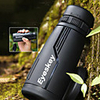 Eyeskey 10 X 42 mm Monocular Roof Outdoor Night Vision in Low Light Portable Shockproof 98.1 m Fully Multi-coated BAK4 Camping / Hiking Hunting and Fishing Camping / Hiking / Caving Metalic / IPX-7