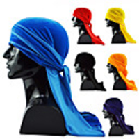 Fabric Durag Breathable highly stretchy For Street Basketball Sporty Chic Modern Purple Yellow Red 1 Piece / Men
