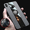 Fabric Magnetic Ring Holder Soft Frame Cloth Case For Huawei Honor 8X Honor 10 Lite Honor 10 Honor 7X Honor 7C Honor 6X Silicone Tpu edge