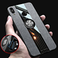 Fabric Magnetic Ring Holder Soft Frame Cloth Case For Huawei Honor 8X Honor 10 Lite Honor 10 Honor 7X Honor 7C Honor 6X Silicone Tpu edge