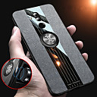 Fabric Magnetic Ring Holder Soft Frame Cloth Case For Huawei Mate 20 Pro Mate 20 Lite Mate 20 Mate 10 Pro Mate 10 Silicone Tpu edge