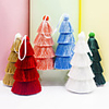 Fabric Multi-color Tassel Christmas Tree Pendant