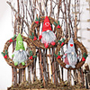 Faceless Doll Small Doll Rattan Ring Pendant Doll Garland Ornaments Christmas Window Decoration