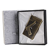 Faces of War Pattern Ignition Switch Style Windproof Lighter Golden