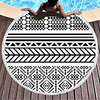 factory direct round printing beach towel retro microfiber plus tassels can be printed logo as a picnic mat miniinthebox