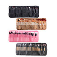 Factory direct sale 32 makeup brush set wooden handle with brush package makeup brush beauty tools foreign trade explosion wholesale