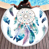 factory direct sale dream catcher round printed beach towel microfiber plus tassels feel soft and customizable logo miniinthebox
