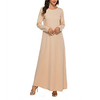 factory direct supply new muslim basic long-sleeved inner dress 220g 95% cotton with belt 21001 miniinthebox