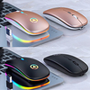 Factory Outlet A2 Wireless Bluetooth / Wireless 2.4G Optical Silent Mouse / Rechargeable Mouse Multi-colors Backlit 1600 dpi 3 Adjustable DPI Levels 4 pcs Keys 2 Programmable Keys miniinthebox