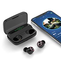 Factory Outlet PD01 Bluetooth Earphone 5.0 Power Bank Stereo Wireless Headphone phone Game Headset HD Microphone LED Display