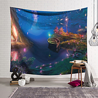 Fairy Fantasy Wall Tapestry Art Decor Blanket Curtain Hanging Home Bedroom Living Room Decoration Polyester miniinthebox