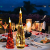 Fairy Lamp String with Flame Effect Cork Shaped Lamp String 2-10 Pack 2M 20 LEDs Firefly Craft Bottle Lights Battery Operated Candle Lights for Wine Bottles miniinthebox