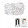 Fairy Lights 5M 50 LED Battery Operated with Remote Control Timer Waterproof Copper Wire Twinkle String Lights for Bedroom Indoor Outdoor Wedding Dorm Decor