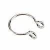 fake nose ring faux piercing jewelry fake nose ring hoop for faux lip septum nose ring(steel color)