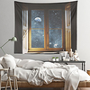 Fake Window View Wall Tapestry Art Decor Blanket Curtain Hanging Home Bedroom Living Room Decoration miniinthebox