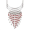 Falcate Pearl Tassels Necklace