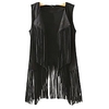 fall fashion women tassel fringed faux suede jacket waistcoat waistcoat vest sml miniinthebox