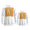 Family Look Active Graphic optical illusion Animal Print Long Sleeve Regular Hoodie Sweatshirt White