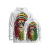 Family Look Active Graphic Optical Illusion Animal Print Long Sleeve Regular Hoodie Sweatshirt White
