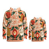 Family Look Active Santa Claus Graphic optical illusion Letter Print Long Sleeve Regular Hoodie Sweatshirt Blushing Pink