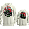 Family Look Active Santa Claus Graphic optical illusion Letter Print Long Sleeve Regular Hoodie Sweatshirt White