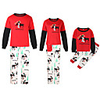 Family Look Animal Letter Print Long Sleeve Regular Regular Clothing Set Red