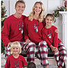 Family Look Animal Print Long Sleeve Regular Regular Clothing Set Red