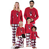 Family Look Animal Print Long Sleeve Regular Regular Clothing Set Red