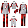 Family Look Basic Graphic Print Long Sleeve Regular Clothing Set Gray