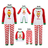 Family Look Basic Graphic Print Long Sleeve Regular Clothing Set Red