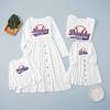 Family Look Family Sets Letter Daily Ruched White Long Sleeve Midi Daily Matching Outfits / Fall / Winter / Cute / Print miniinthebox