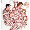 Family Look Graphic Animal Print Long Sleeve Regular Regular Clothing Set Red