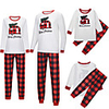 Family Look Letter Print Long Sleeve Regular Regular Clothing Set White
