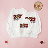 Family Look New Year Tops Heart Letter Daily Print White Long Sleeve Daily Matching Outfits / Fall / Winter / Cute miniinthebox