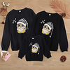 Family Look Sweatshirt Animal Sports Outdoor Print Black Long Sleeve Active Matching Outfits / Winter / Spring / Casual miniinthebox