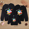 Family Look Sweatshirt Snowman Letter Sports Outdoor Print Black Long Sleeve Active Matching Outfits / Winter / Spring / Casual miniinthebox