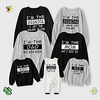Family Look Tops Letter Causal Patchwork Multicolor Long Sleeve Casual Matching Outfits miniinthebox