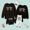 Family Look Tops Letter Daily Print Black Long Sleeve Daily Matching Outfits / Fall / Winter / Cute miniinthebox