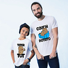 Family Look White Summer Active Print Graphic Letter Short Sleeve Tee / Kids miniinthebox