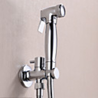 Fancy Bathroom Sink Faucet - Pre Rinse Chrome Wall Mounted One Hole / Single Handle One HoleBath Taps Washlet