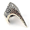 fang gothic biker retro 925 stelring silver turkish handmade luxury men