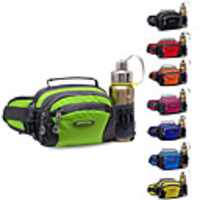 Fanny Pack Hiking Waist Bag 0-20 L for Fitness Marathon Running Camping Sports Bag Waterproof Wearable Phone Holder with Water Bottle Holder Multiple Pockets Nylon Men