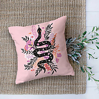 Fantasy Floral Double Side Cushion Cover 1PC Soft Decorative Square Throw Pillow Cover Cushion Case Pillowcase for Sofa Bedroom Livingroom Outdoor Superior Quality Machine Washable Outdoor Cushion for Sofa Couch Bed Chair miniinthebox