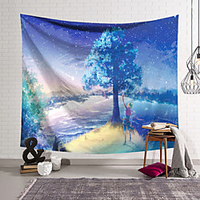 Fantasy Tree View Wall Tapestry Art Decor Blanket Curtain Hanging Home Bedroom Living Room Decoration Polyester miniinthebox