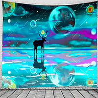 Fantasy Universe Wall Tapestry Art Decor Blanket Curtain Hanging Home Bedroom Living Room Decoration Modern Wall Art miniinthebox