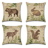 Farm Animal Double Side Cushion Cover 4PC Soft Decorative Square Throw Pillow Cover Cushion Case Pillowcase for Bedroom Livingroom Superior Quality Machine Washable Indoor Cushion for Sofa Couch Bed Chair miniinthebox