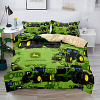 Farm tractor For Kids Teens Adults Duvet Cover Set Happy Christmas 2/3 Piece Bedding Set with 1 or 2 Pillowcase(Single Twin only 1pcs) miniinthebox